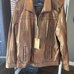 Men's Brown Leather Jacket